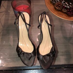 Kate Spade Brown Satin Bow Heels